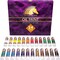 Oil Paint Set - 24 x 21ml Tubes - Artist Quality - Rich Vivid Oil-based Colors - Lightfast - Heavy Body - Great Saturation - Glossy Finish